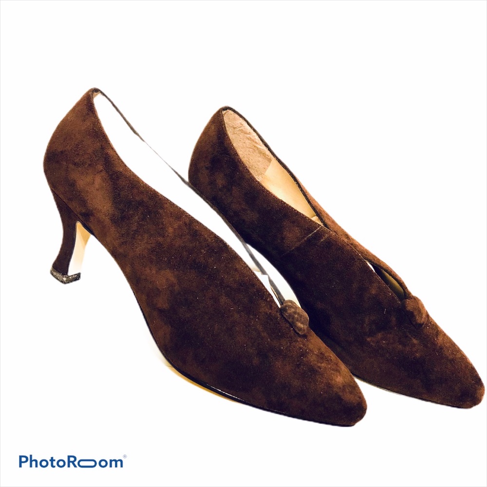 Vintage Patricia Brown Low Heel Pumps